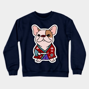 French Bulldog Kimono Dog Lover Frenchie Crewneck Sweatshirt